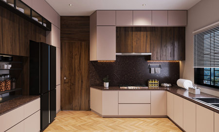 Designing a Luxurious Kitchen That Promotes Efficiency and Comfortの写真素材