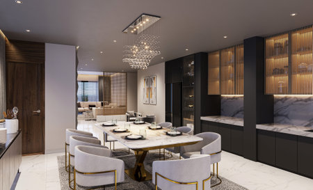 The Top Trends in Luxury Living Room Interior Designの写真素材