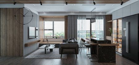 Designing a Luxurious Living Room with High-End Furnishingsの写真素材