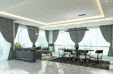 From Minimalism to Maximalism Exploring Interior Design Styles for Your Living Roomの写真素材