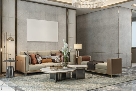 Creating the Perfect Living Room A Guide to Interior Design and Furniture Selectionの写真素材