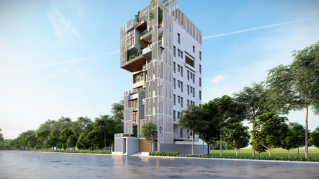 Bold and Beautiful 3D Renderings of Luxury Residential Developmentsの写真素材