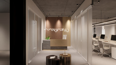 Office Revamp Transforming Workspaces for Successの写真素材