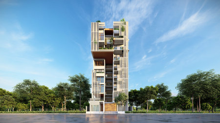 Unleashing Creativity Photorealistic 3D Renderings of Modern Structures