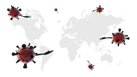 Social Distancing Break chain of Corona Virus 3D Artwork design COVID 19 Graphic post coronavirus...