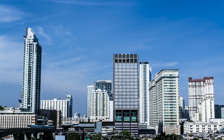 Cityscape view office buildings of Bangkok ,Thailandの写真素材