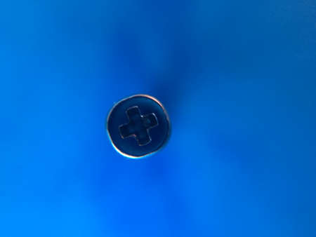 star-shaped screw head top viewの写真素材