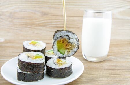 sushi rice ballの写真素材