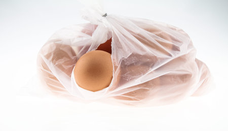 Eggs in plastic bag