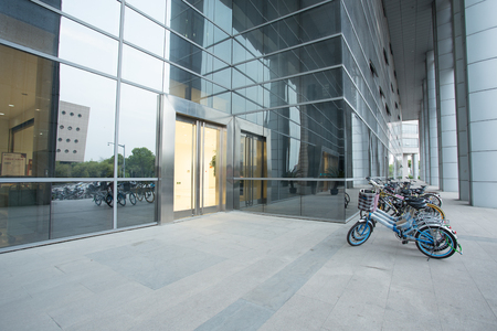 entrance of the libraryのeditorial素材