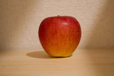 apple on tableの写真素材