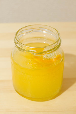 orange in soda