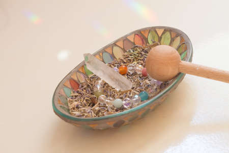 healing crystal stone .の写真素材