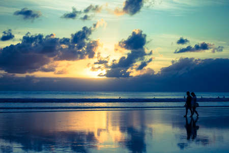 Kuta beach landscape.の写真素材