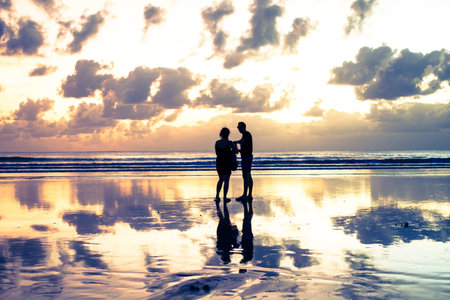 Kuta beach landscape.の写真素材