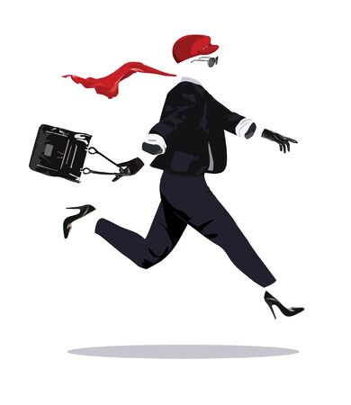 woman clothing and accessories on a white backgroundのイラスト素材