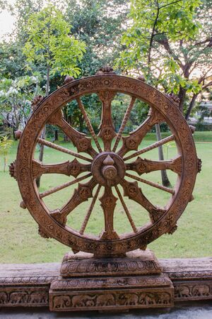 Outdoor Sculpture in the park of Bangkok Thailandの写真素材