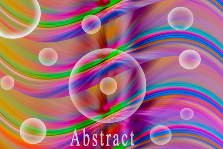 Abstract rainbow wave background の写真素材