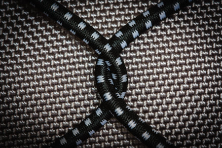 Rope a patterned black and whiteの写真素材