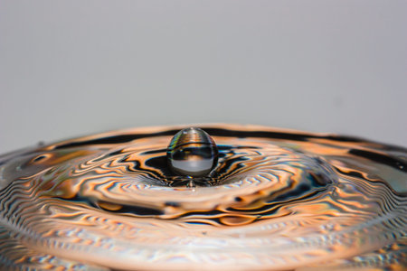 Concepts of water droplets ripple new,  increase