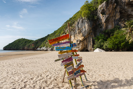 Label symbols place Serving foreign touristsの写真素材