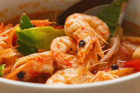 Tom Yam Kung, Thailand food  with spicy popular.の写真素材