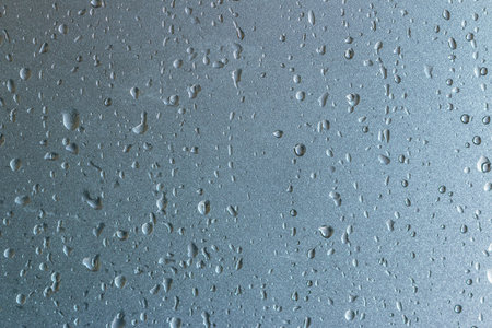 water drops on plastic background clearの写真素材