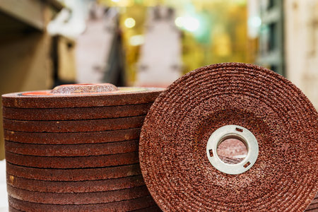 The abrasive discs  stone for metal grinding in industrial steelの写真素材