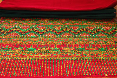 Craftsmanship thai striped sarong ,Colorful pattern beautiful
