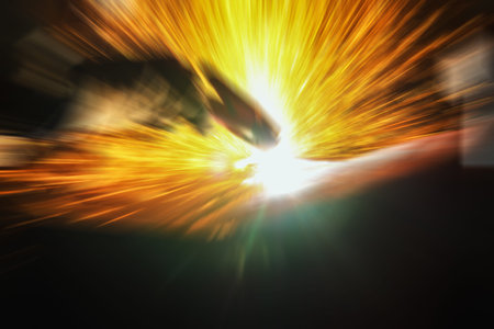 Zoom background with colors of light sparks