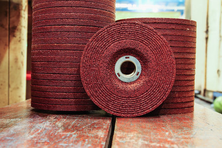 The abrasive discs  stone for metal grinding in industrial steelの写真素材