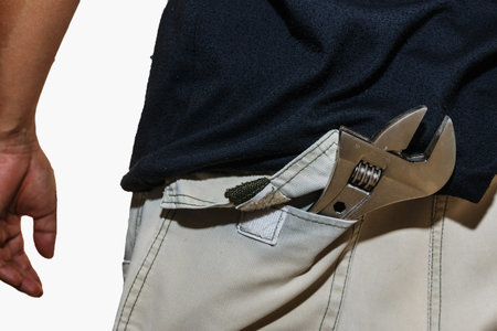 Adjustable Wrench in the pants pocket
