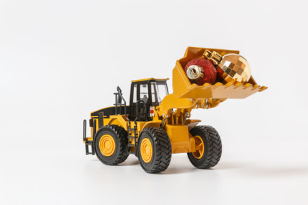 Christmas ornament and Wheel Loader model