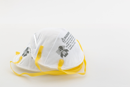 Protection respirator  for N95 Filter face mask, safeguard on whiteの写真素材