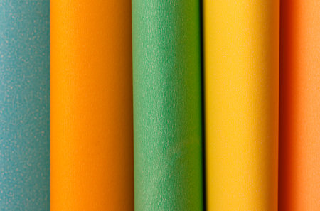 abstract from the colorful paper used as a backgroundの写真素材