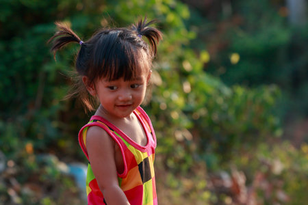 Portrait of asian baby girl