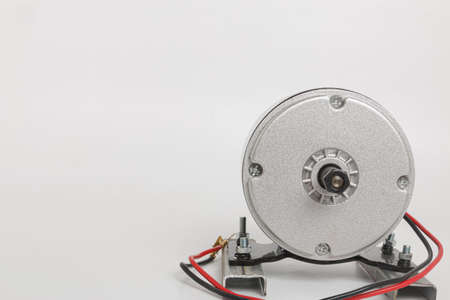 Dc motor 24 volt on white backgroundの写真素材