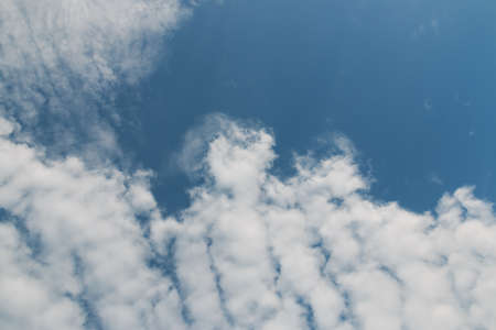 White  clouds   sky background ,With in a open sky dayの写真素材