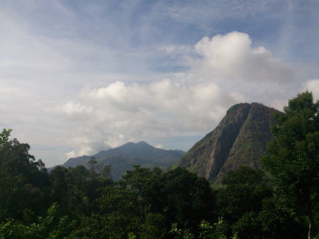 View of natural mountainsの写真素材