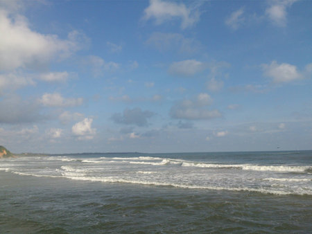 View of the sea wavesの写真素材