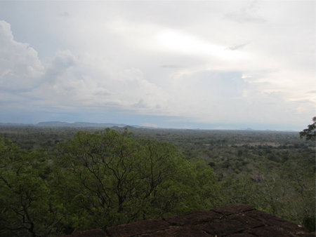 Scenic view at a mountain topの写真素材