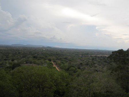 Scenic view at a mountain topの写真素材