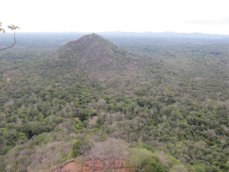 Scenic view at the Sigiriya, Sri Lankaの写真素材