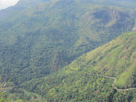 View of natural mountainsの写真素材