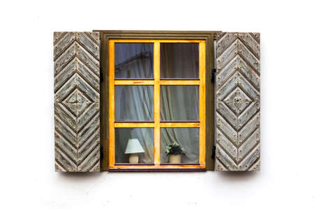 Window with shutters openの写真素材
