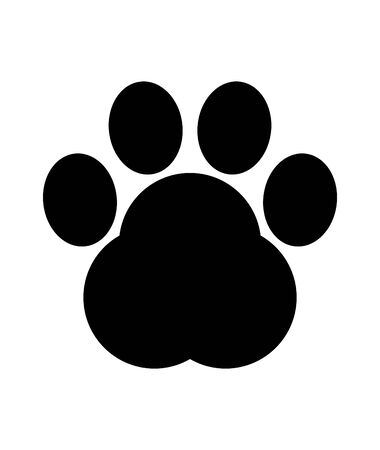 Paw Print. Vectorのイラスト素材