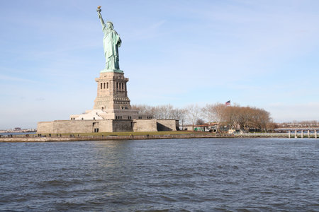 The Statue of Liberty stands tall