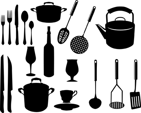 miscellaneous kitchen utensilsのイラスト素材