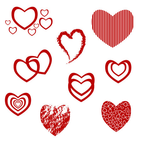 heart symbolsのイラスト素材