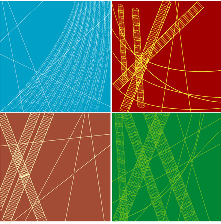 a set of modern abstract backgroundsのイラスト素材